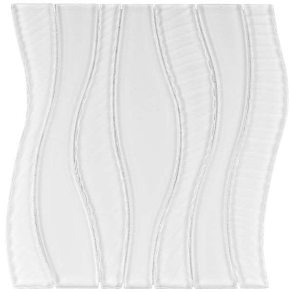 Andova Tiles SAMPLE Curvation 1 x 2 Glass Novelty Mosaic Tile SAM-ANDCUR328 - main